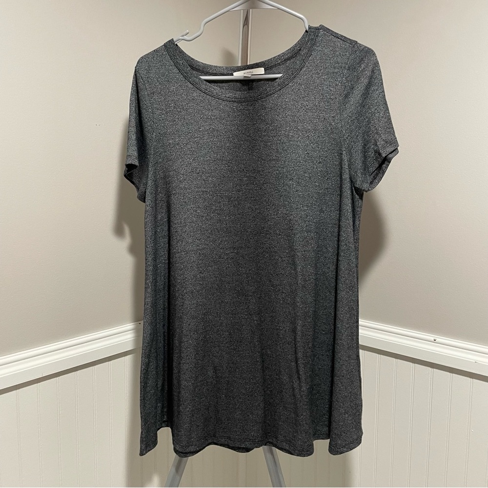 Acemi Short Sleeve Grey Tunic